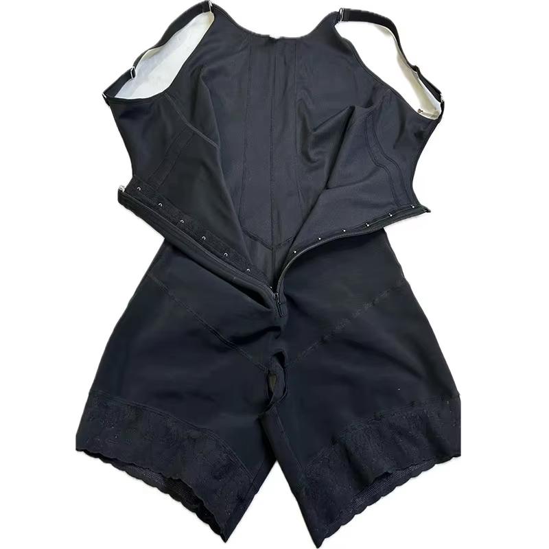 Colombian Fajas Open Bust Bodysuit - Tummy Control & Butt Lifter Adjustable Open Crotch Design Surgical-Grade Compression Black Minimalist Colombian Bodysuit High Shapewear Womenswear Basic