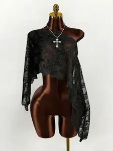 Women's Fashionable Summer Shawl, Loose Fit, Semi-Transparent Lace Fabric, Bohemian Style, Beach Wear, Summer, Vacation Dress, Beach Coverups
