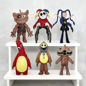 6-Piece Bobby Game Time Action Figure Set, 3-4 Inch Mini Characters, Collectible Model Dolls, Handmade Decorations, Birthday Gifts