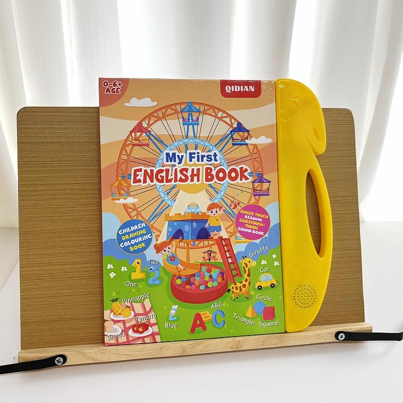 Educational Toy for Kids Ages 3–6 – Talking Sound Book with 114+ Words, 7 Themes, 4 Songs  Interactive Learning for Early Education| Encourages Independent Play & Fun Learning for Kids Vocabulary Flashcards Colorful Round Square Circle Animals