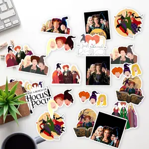 Stickers Pack 20 Pcs Hocus Guitar Bottle Pocus Water Laptop Waterproof Vinyl Luggage Aesthetic Skateboard Car Bumper Colorful Bike