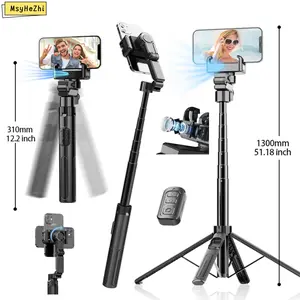 stent extendable stand selfie stick tripod selfie accessory phone gimbal upgraded stand tripod for content creator Gesture-Controlled Auto Face Tracking Tripod gimbal stabilizer 360 rotation selfie stick