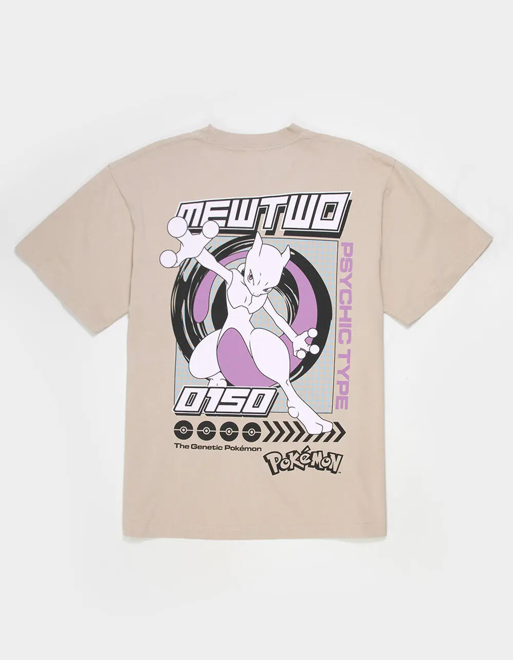 POKEMON Mewtwo Mens Boxy Tee