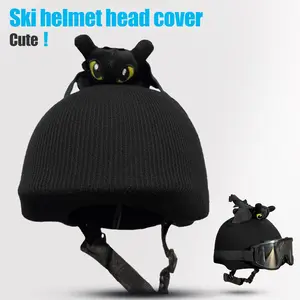 1pc Cycling Helmet Cover with Cartoon Design, 3D Decoration for Outdoor Sports, Perfect for MTB Helmet, Cycling and Skiing