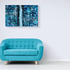 Original Acrylic Painting Textured Canvas Art Decor Metallic Decoration Photo Poster Room Wall Ornaments