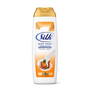 Silk Body Wash 500ml with Shea Butter – Milk Silk Formula for Skin Like Silk, Nourishing & Moisturizing Body Care, Gentle Hydrating Shower Gel for Smooth, Soft & Glowing Skin – Daily Luxury Cleanser for Women & Men