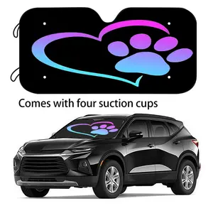 Fun Car Sunshade, 2 Sizes Available, Easy Installation with Suction Cups, Foldable Design, Perfect Summer Gift for Your Vehicle, Car Windshield Sunshade