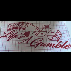 Life’s a gamble decal