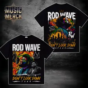 Rod Wave Don't Look Down Tour 2026 Shirt #29, Rod Wave Tour Dates T-Shirt, Double Sided Concert Graphic Tee, Rap Music Merch, Unisex Cotton Shirt, Gift for Fans