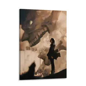 Eren Yeager Poster - Attack on Titan Anime Wall Art, Motivational Manga Print, Aesthetic