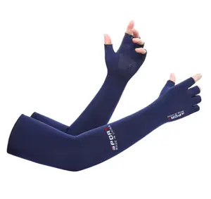 Summer Anti-UV Cooling ‌Ice Silk Arm Sleeves Breathable Stretchy Cover UV Protection Sun Sleeves for Cycling Running Sports