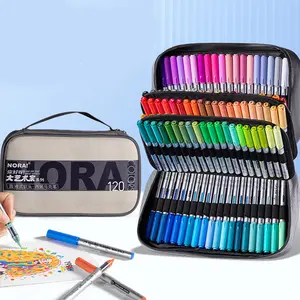 Coloring Marker Pens ,60/120 Colors Art Markers,Fine Brush Tip Pen for children or aldults Coloring Book Journals Planner Writing Drawing Note Taking, Include Brush Lettering Calligraphy