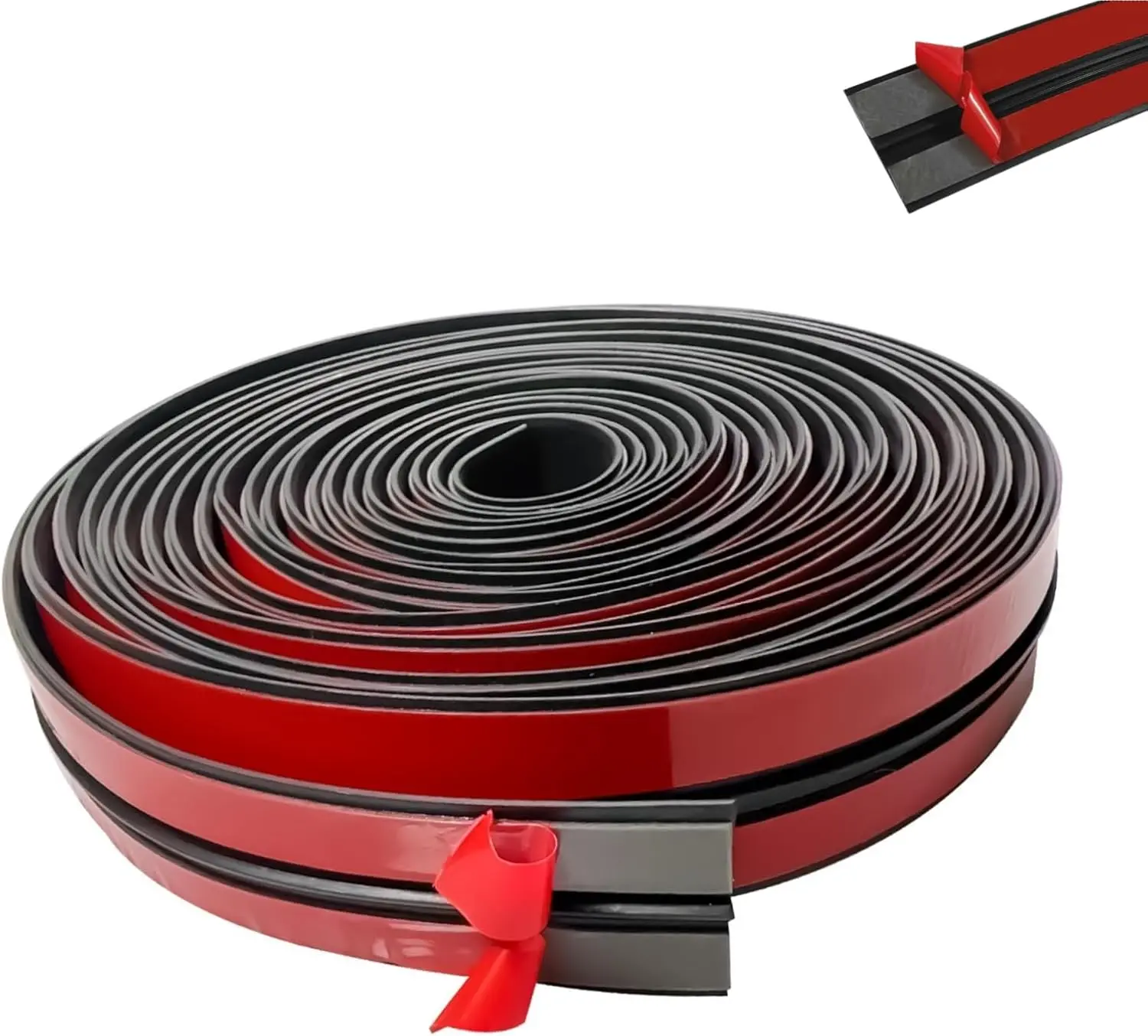 16.4Ft T-Shape Sunroof Sealing Strip, 30mm Windshield Rubber Seal, Car Weather Stripping Trim for Front & Rear Windshield, Tailgate Molding Adhesive Rubber Seal