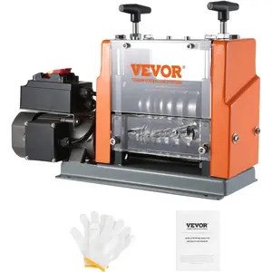 VEVOR Manual Wire Stripping Machine, 0.06''-1.5'' Copper Stripper with Hand Crank or Drill Powered, Visible Stripping Depth Reference, Portable Aluminum Frame Wire Peeler for Scrap Copper RecyclingVEVOR Super Brand Day