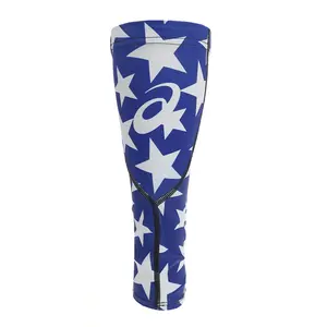 ASICS Mens Stars Printed Calf Compression Sleeve Casual Breathable - Blue