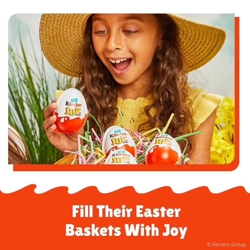Kinder Joy Eggs, Bulk 15 Count, Treat Plus Toy, Sweet Creams and Chocolatey Wafers, Individually Wrapped, 10.5 oz