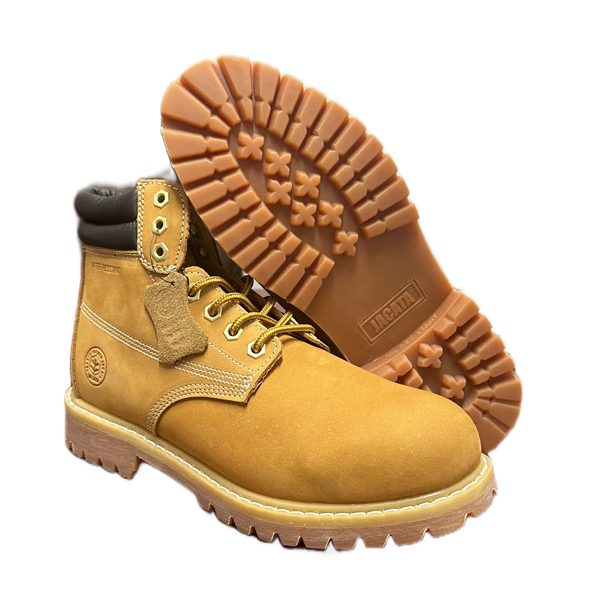 MODX Men's 8601 All-Season Construction Boots - Water Resistant, Lace-Up with Laces, Round Toe, Non-Slip Rubber Sole, Men's Shoes, Non Slip Shoes For Work