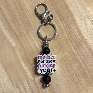 Mother of the year keychain