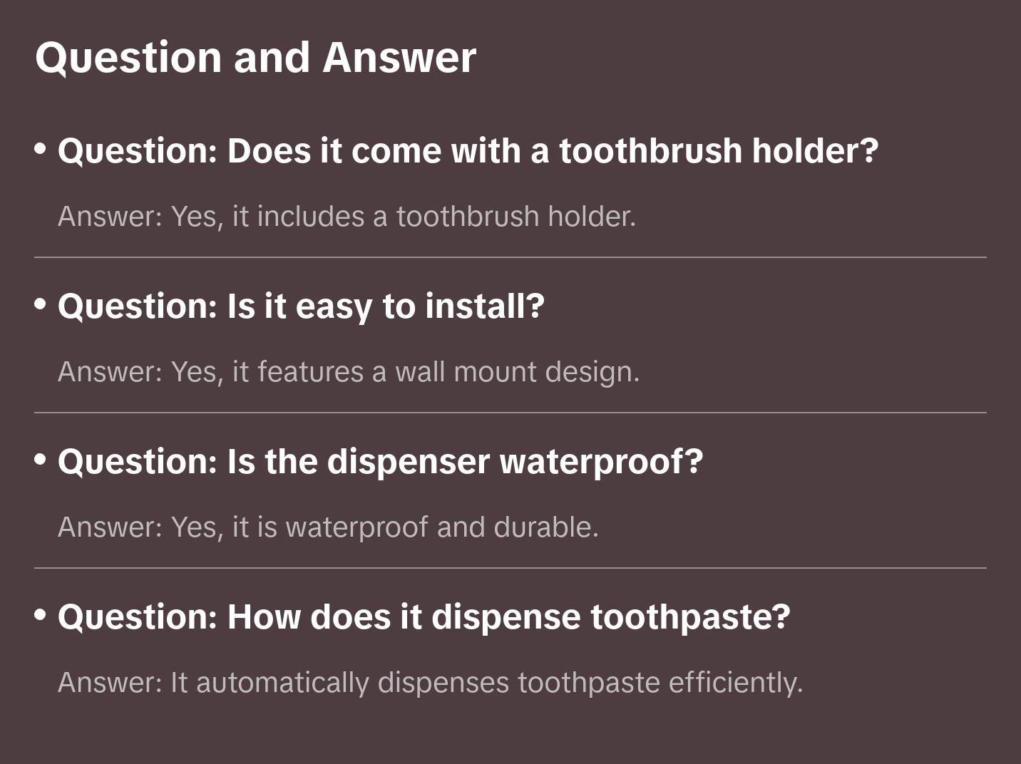 Wall Mount Automatic Toothpaste Dispenser