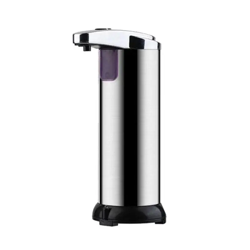 Automatic Soap Dispenser Set, 250ml Modern Stainless Steel Touchless Pump with Infrared Sensor for Dish Liquid & Hand Sanitizer, for Families with Children, Hospital