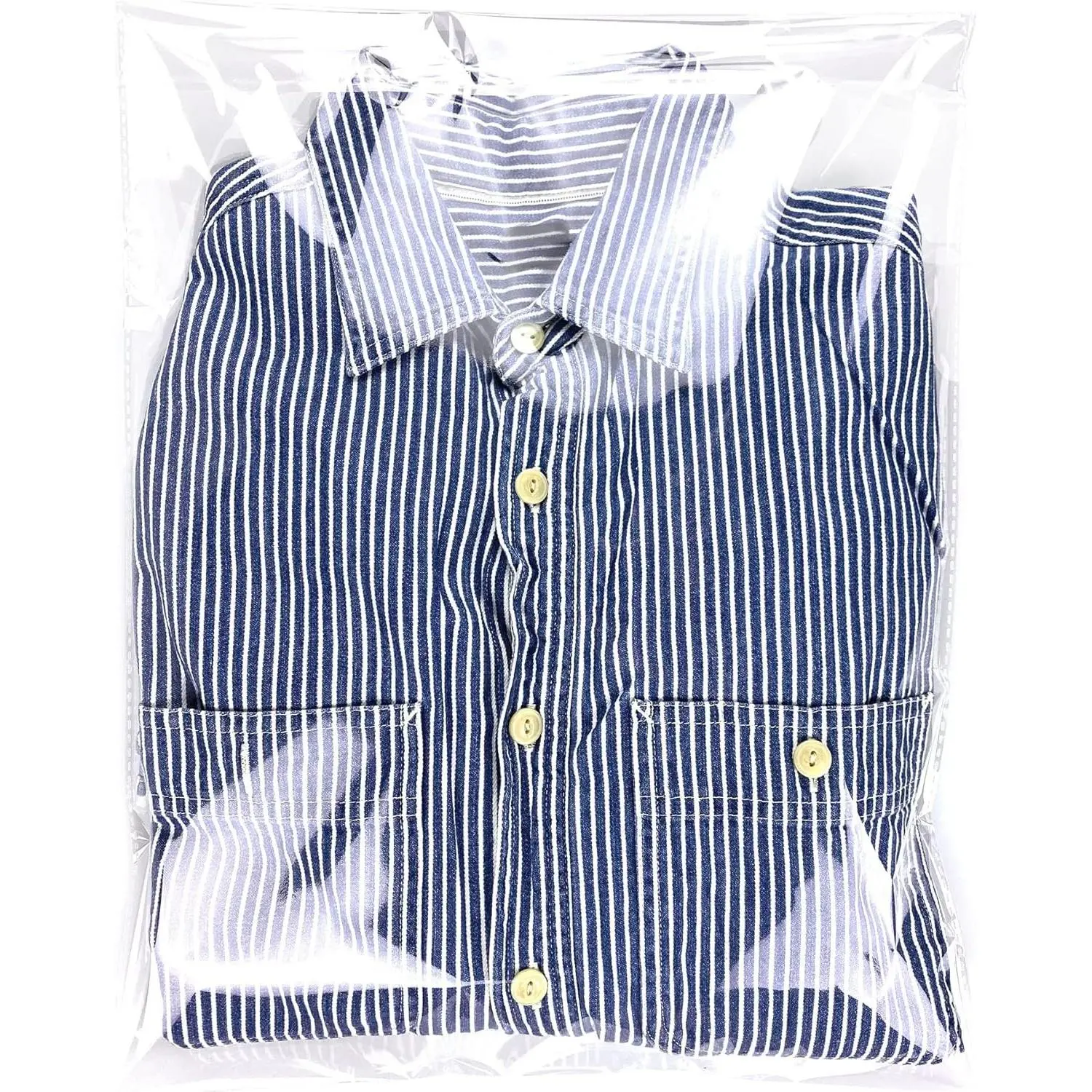 Self Sealing Cellophane Bags, Clear Resealable Bags for Packaging Clothing, 11x15 in, 100 count
