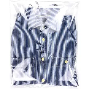 Self Sealing Cellophane Bags, Clear Resealable Bags for Packaging Clothing, 11x15 in, 100 count