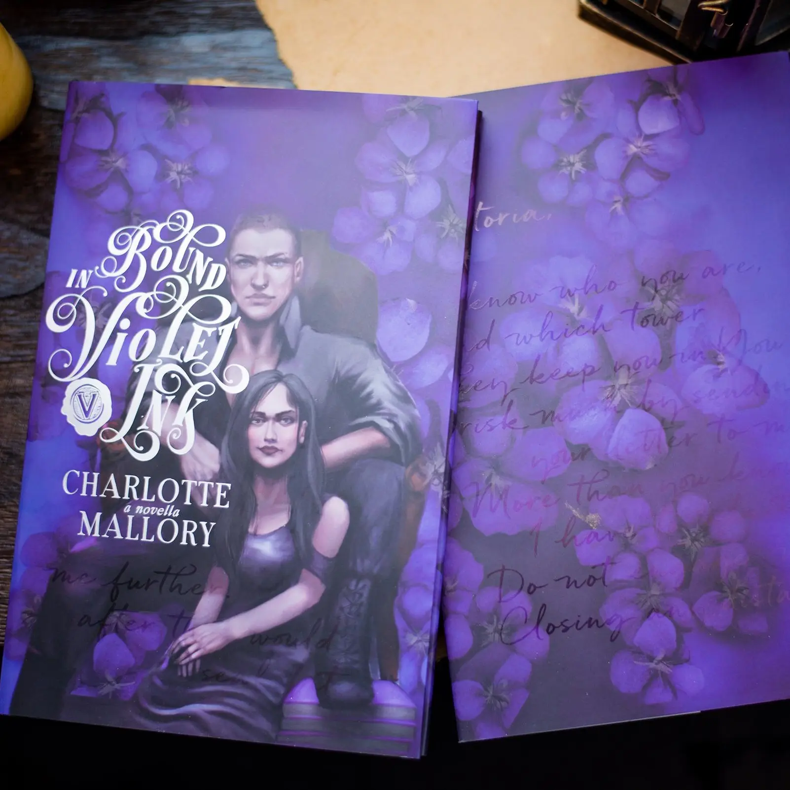 Bound in Violet Ink—Dark Romantasy Novella by Charlotte Mallory