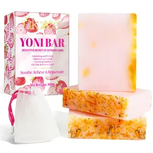 Strawberry Flavor Private Soap, Gentle Cleansing for Intimate Areas, Made with Natural Ingredients for Sensitive Skin, Feminine Hygiene Soap