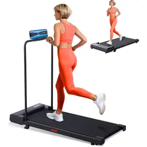 Walking Pad Treadmill with Incline, 2026 Upgrade Portable Under Desk Treadmill for  Small with Handles, 3.0HP Walking Pad with Handle Bar, 0.6-7.6MPH, 350LBS