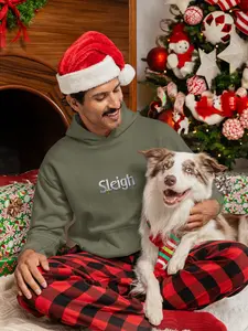 Festive Christmas Sweatshirt - "Sleigh" Unisex Hoodie, Cozy Holiday Apparel, Gift for Him/Her, Winter Party Wear, New Year Outfit, Comfy