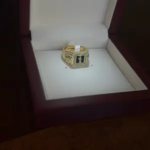CEJEWELRY’s Gold Plated Angel of Death Ring Size 9-12 in Elegant Gift Box Jewelry Accessory Ideal Surprise Thoughtful Present