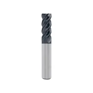 LU&MN Carbide Square End Mill - 4 Flute 3/8" 4T for Milling Alloy Steels, Hardened Steel, Metal & More - Set for DIYers & Professionals Cnc Machines Tool Accessories Industrial Accuracy