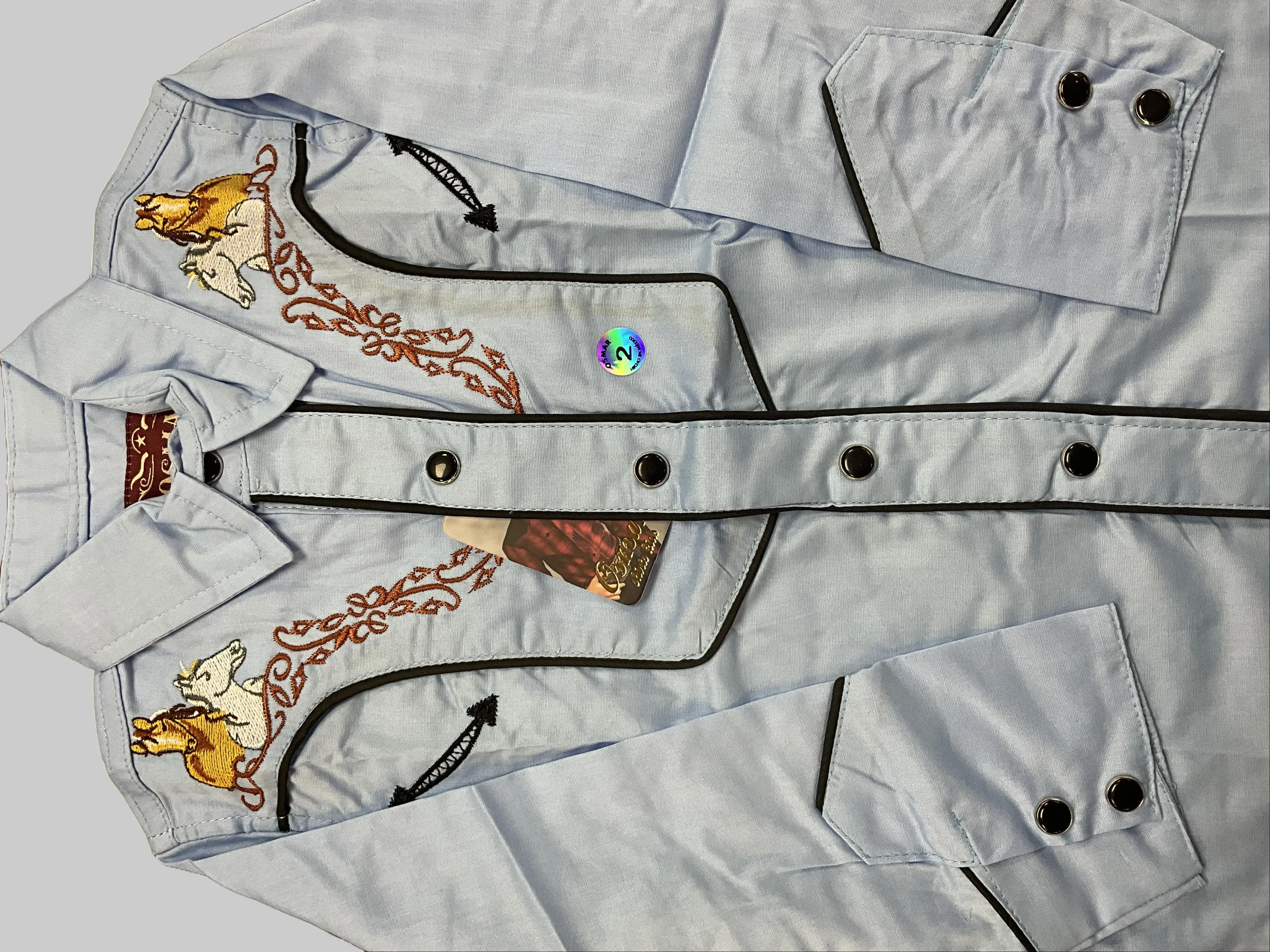Camisa Bordada Vaquera