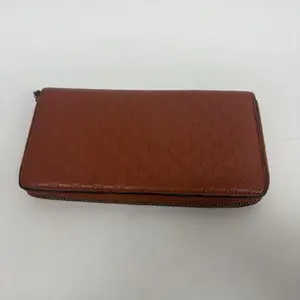Pre-owned Calfskin Small Leather Goods Gucci Embossed GG Zippy Wallet