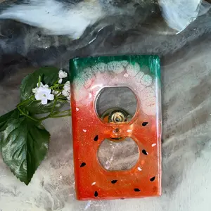 Glow in the dark Watermelon resin electrical Wall plate cover