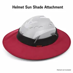 BARHAR Helmet Sun Shade Attachment, 360° Hard Hat Shade Cover for Sun Protection, Reversible Water-Resistant Wide Brim Helmet Attachment for Outdoor Work, Yard Work, Landscaping, Hiking & Fishing