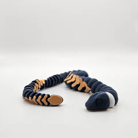 3D Printed Articulating Snake Figurine Great For Grab Bags Birthday Party Teachers Gifts