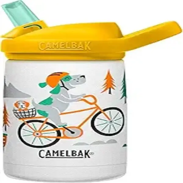 CamelBak Eddy+ Kids Bite Valve Straw Insulated Stainless Steel Water Bottle 12oz   Drinkware Flasks