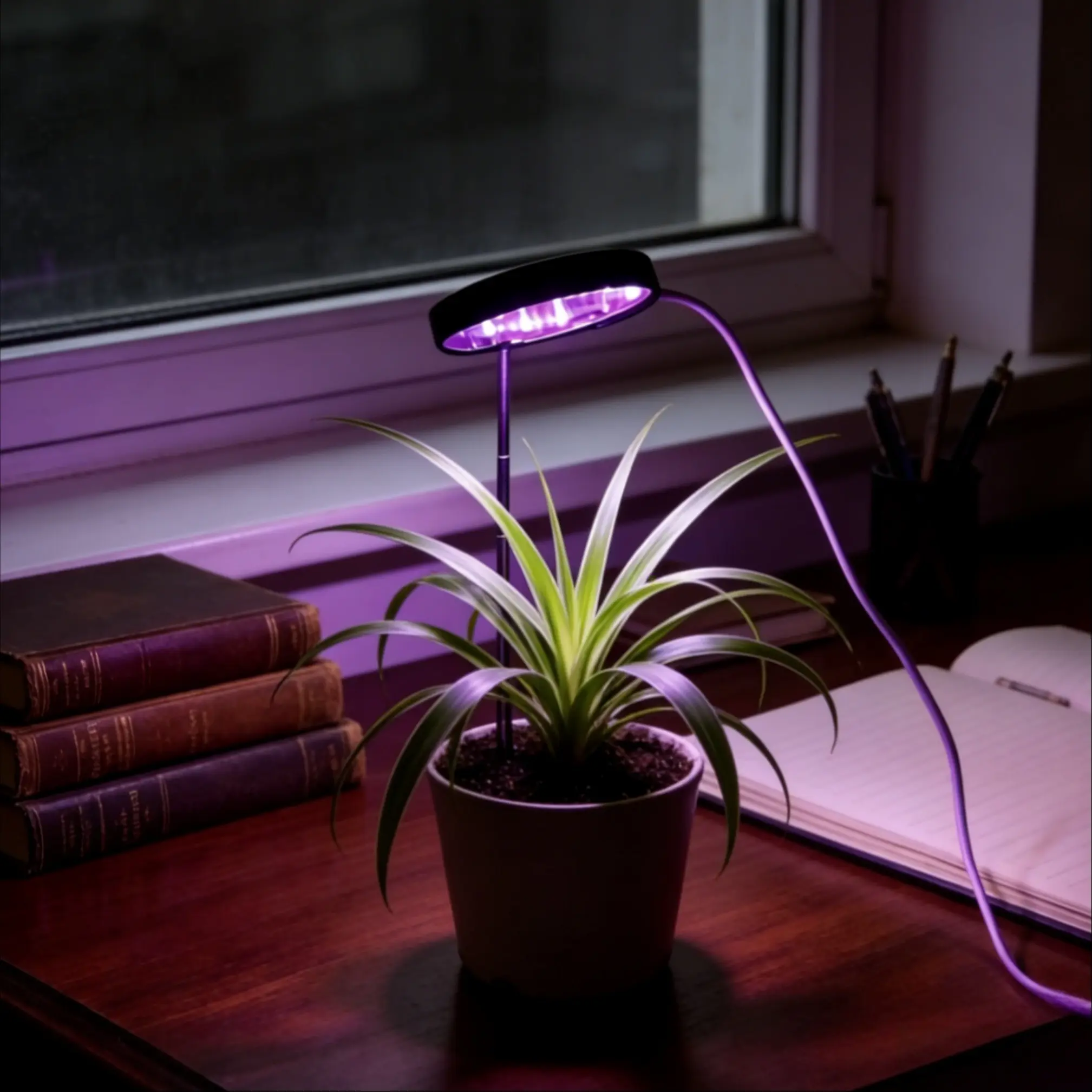 Full Spectrum LED Grow Light For Indoor Plants – Desk Lamp With Remote & Timer, 30W, Adjustable Gooseneck
