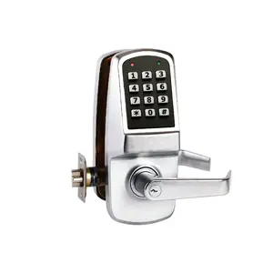 Cal-Royal CR8030 Heavy Duty Digital Keypad Door Lock with Clutch Technology, Passage Function, Grade 1, RFID Compatibility, 1000 User Capacity, 3 to 6 Digits Combined Codes, Continuous Entry, Manager Pin Code