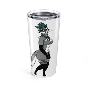 Anthro Fox Pinup Tumbler | 20oz Stainless Steel Travel Cup