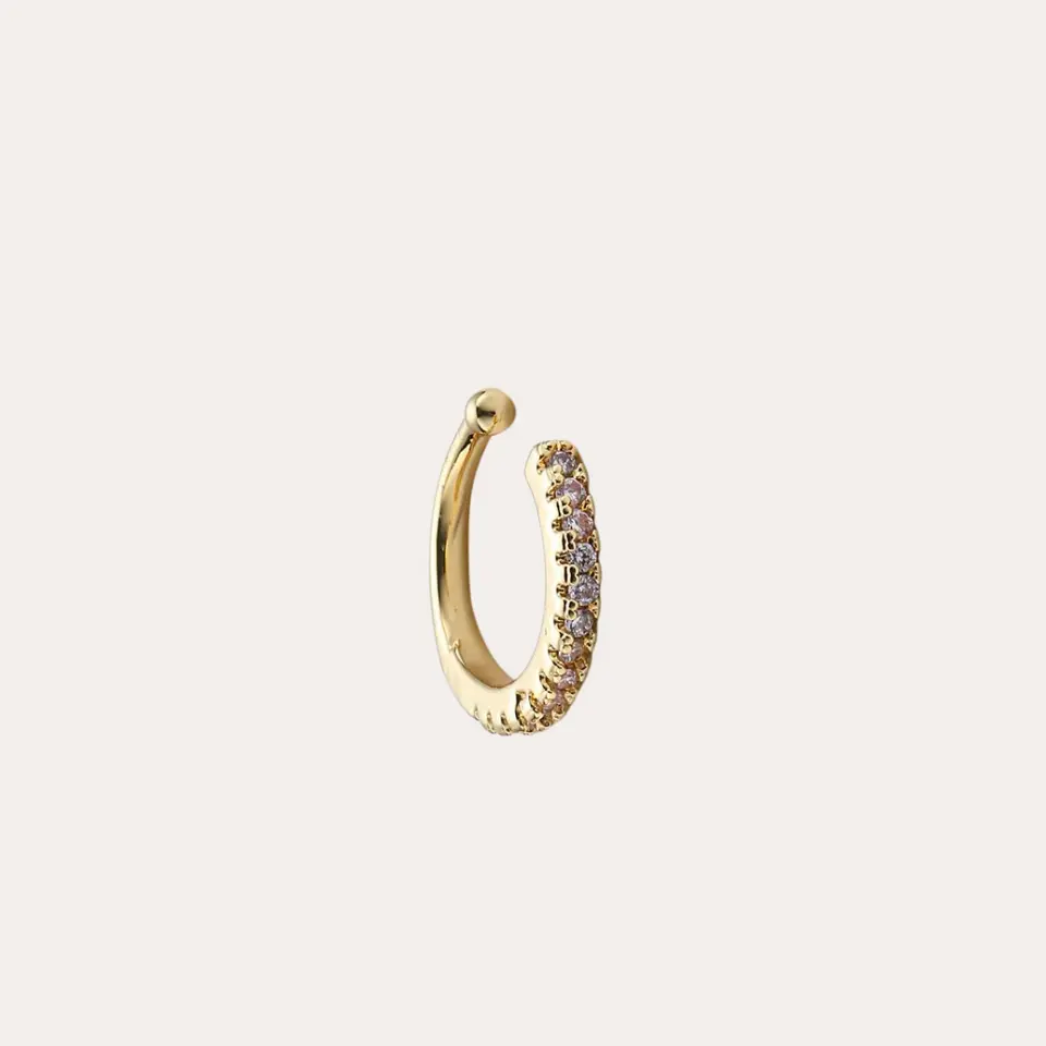 Elsa | 14K Gold filled Pave Cuff Earrings