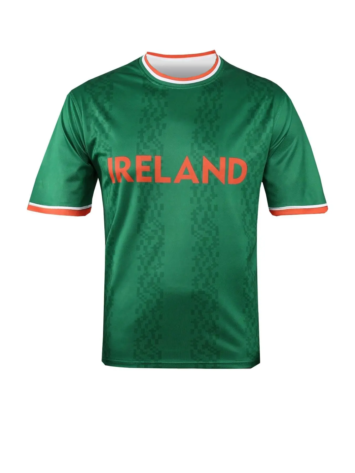 SURUIDA 1pc Ireland Men's Soccer Jersey Shirts, Football Jerseys, Sportswear Clothing, Green Shirt With Digital Printing, Suitable For Team Sports
