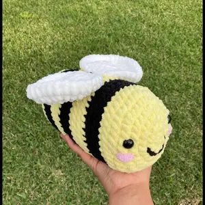 Crochet jumbo bee plush