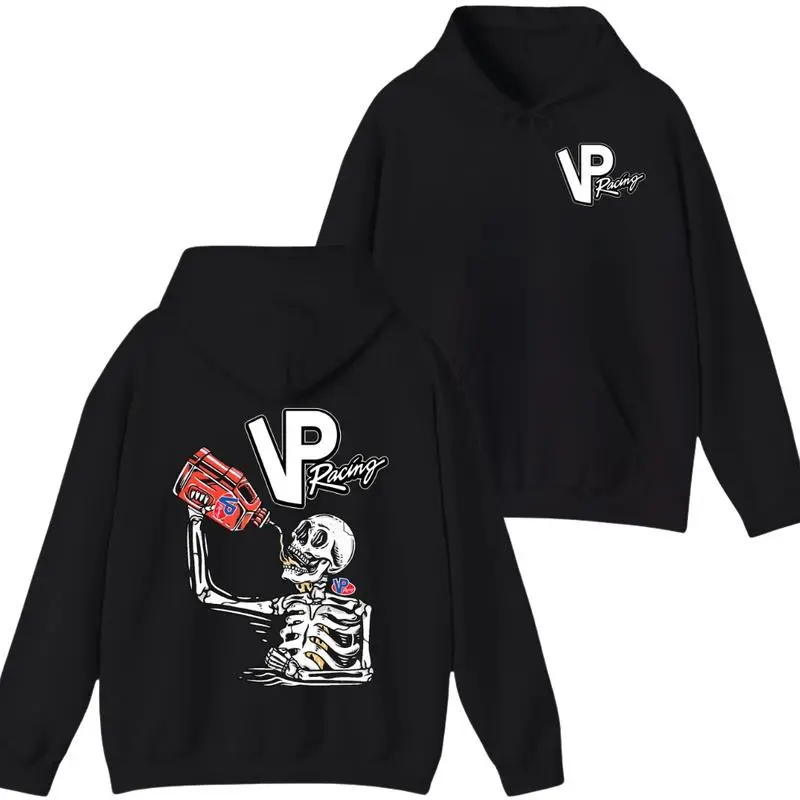 ? VP Racing Skeleton Graphic Hoodie – Motorsport Streetwear Pullover For Car Enthusiasts, Racing Skeleton Sweatshirt, Drift Culture Hoodie, Soft Cotton Blend Casual Top, Automotive Graphic Hoodie, Gearhead Gift For Men