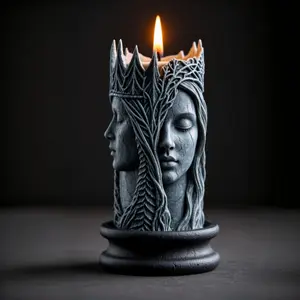 Unique Goddess Head Candle Mold Molding, Clear Texture, Unique Shape, Easy DIY Handmade Decoration Tool, Customizable Decorative Accessory