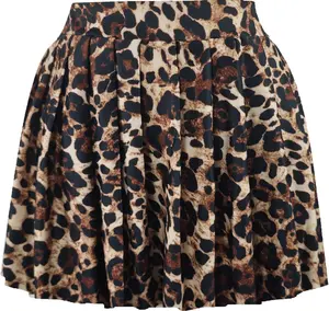 Women Sexy Pleated Mini Skirts Ruffle Club Y2k Role Play A-line Skater Skirt Casual Stretchy Uniform for Girls