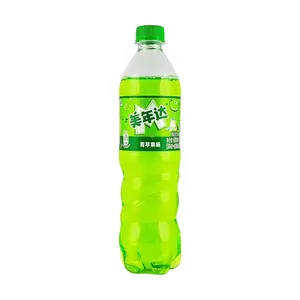 Mirinda Green Apple Soda - Mainland China Edition, 600ml Bottle - Refreshing Carbonated Soft Drink