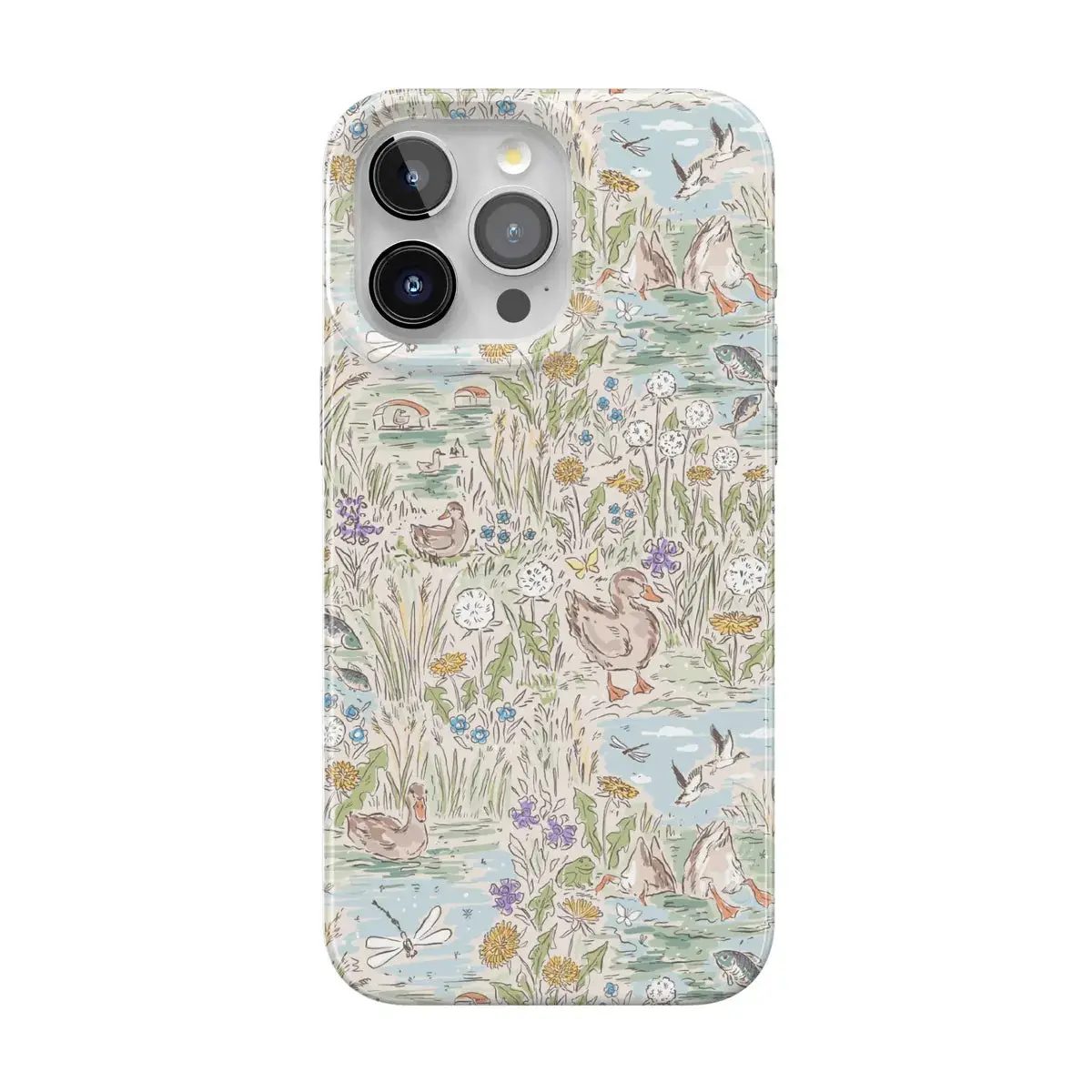 Casely iPhone 15 Pro Case | Waddle Path | Duck Pond | Compatible with MagSafe | Classic Ultra Thin Design