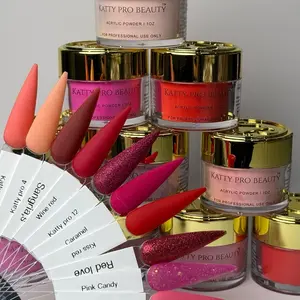 KY Pro Beauty RED Collection 10 pcs Acrylic for Nails